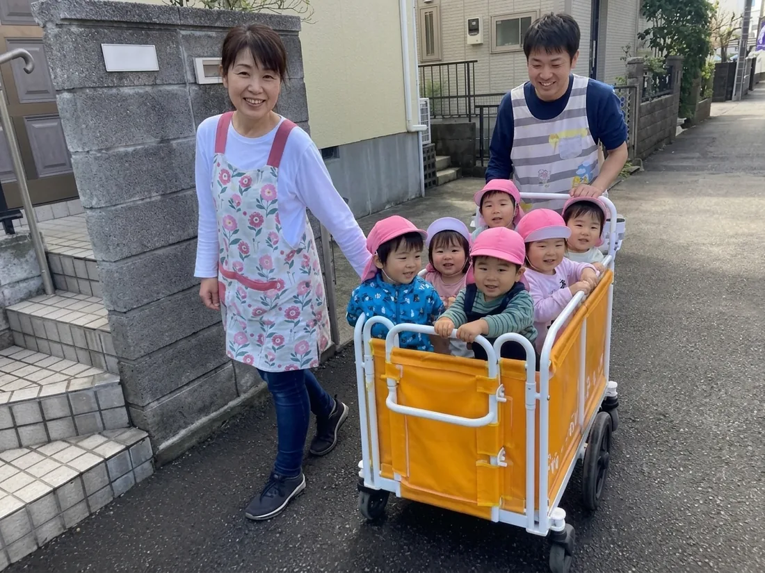 防災ずきんで避難訓練
